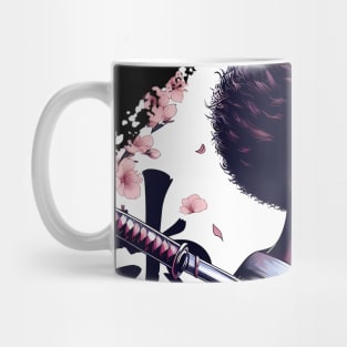 afro girl katana tree zakura Mug